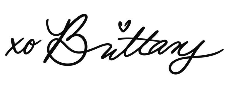 xo Brittany, handwritten signature
